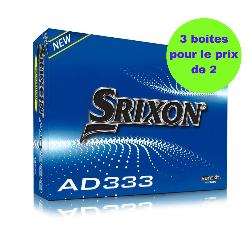 Balles de golf Srixon - AD 333 - x12 jaunes - Horslimits - balles de golf