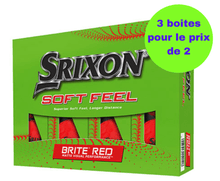 Charger l&#39;image dans la galerie, Balles de golf Srixon - Soft Feel Brite Mate x12 Rouge - Horslimits - balles de golf
