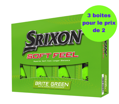 Balles de golf Srixon - Soft Feel Brite Matte x12 Vert - Horslimits - balles de golf