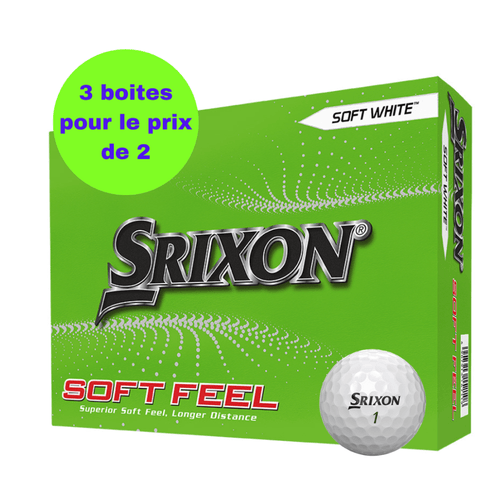 Balles de golf Srixon - Soft Feel - x12 Blanches - Horslimits - balles de golf