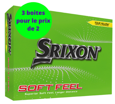 Balles de golf Srixon - Soft Feel - x12 Jaune - Horslimits - balles de golf