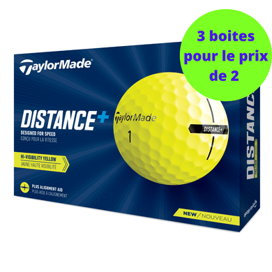 Balles de golf Taylormade - Distance+ x12 Jaune - Horslimits - balles de golf
