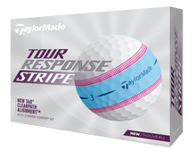 Charger l&#39;image dans la galerie, Balles de golf Taylormade - Tour Response Stripe x12 Bleu / Rose - Horslimits - balles de golf
