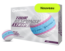 Charger l&#39;image dans la galerie, Balles de golf Taylormade - Tour Response Stripe x12 Bleu / Rose - Horslimits - balles de golf
