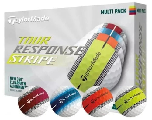 Balles de golf Taylormade - Tour Response Stripe x12 Multicolore - Horslimits - balles de golf