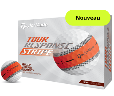 Balles de golf Taylormade - Tour Response Stripe x12 Orange - Horslimits - balles de golf