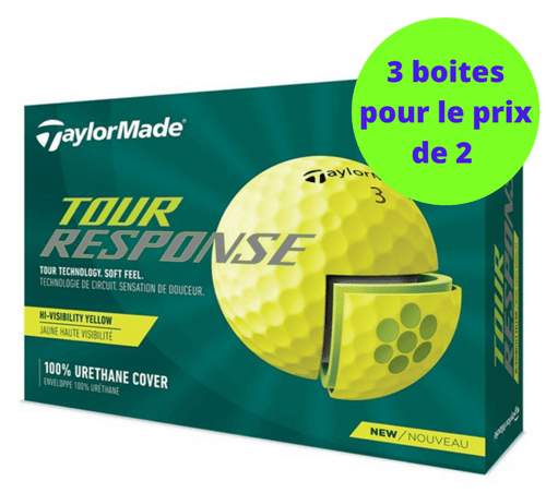 Balles de golf Taylormade - Tour Response x12 Jaune - Horslimits - balles de golf