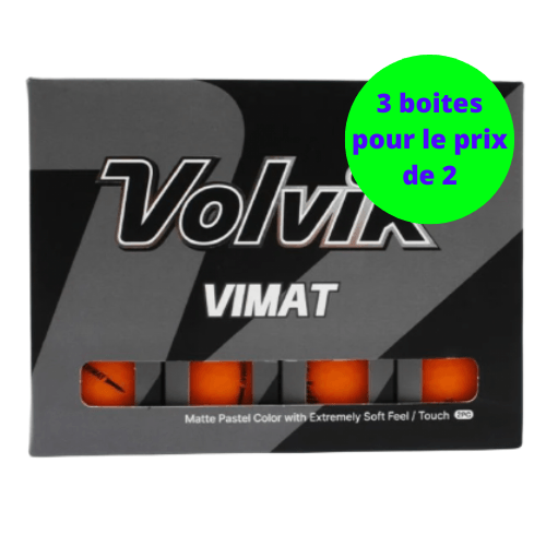 Balles de golf Volvik -Vimat x12 Orange - Horslimits - balles de golf