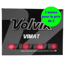 Cargar imagen en el visor de la galería, Balles de golf Volvik -Vimat x12 Rose - Horslimits - balles de golf
