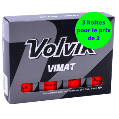 Balles de golf Volvik -Vimat x12 Rouge - Horslimits - balles de golf