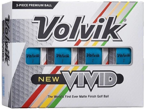 Balles de golf Volvik -Vivid Matte x12 Bleu - Horslimits - balles de golf