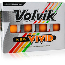 Charger l&#39;image dans la galerie, Balles de golf Volvik -Vivid Matte x12 Orange - Horslimits - balles de golf
