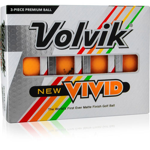 Balles de golf Volvik -Vivid Matte x12 Orange - Horslimits - balles de golf
