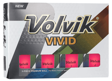 Balles de golf Volvik -Vivid Matte x12 Rose - Horslimits - balles de golf