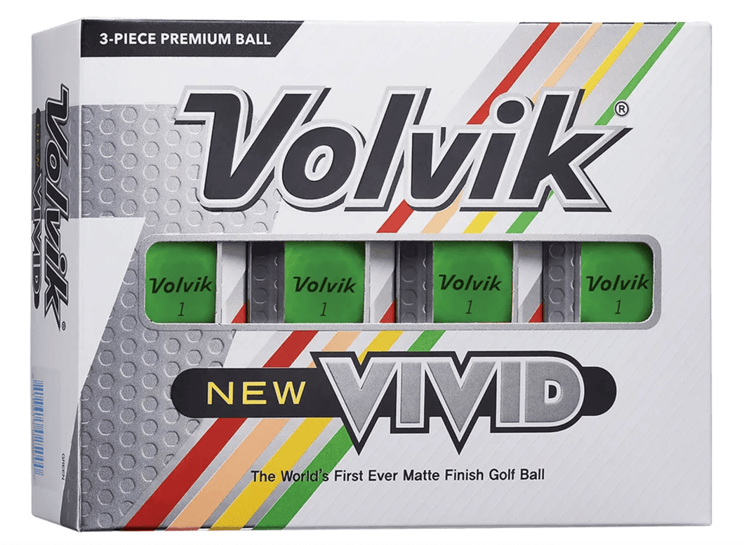 Balles de golf Volvik -Vivid Matte x12 Vert - Horslimits - balles de golf