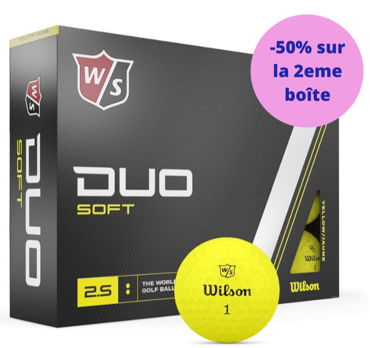 Balles de golf Wilson - Duo Soft+ x12 Jaune - Horslimits - balles de golf