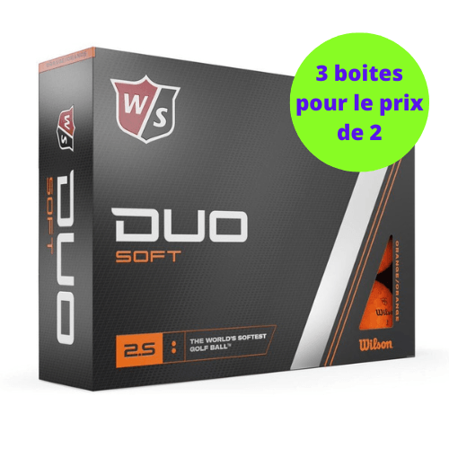 Balles de golf Wilson - Duo Soft+ x12 Orange - Horslimits - balles de golf