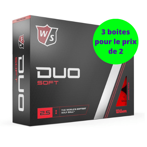 Balles de golf Wilson - Duo Soft+ x12 Rouge - Horslimits - balles de golf