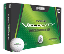 Cargar imagen en el visor de la galería, 15 Balles de golf Wilson Tour Velocity Feel Blanc
