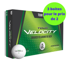 Cargar imagen en el visor de la galería, Balles de golf Wilson Tour Velocity Feel x15 Blanc

