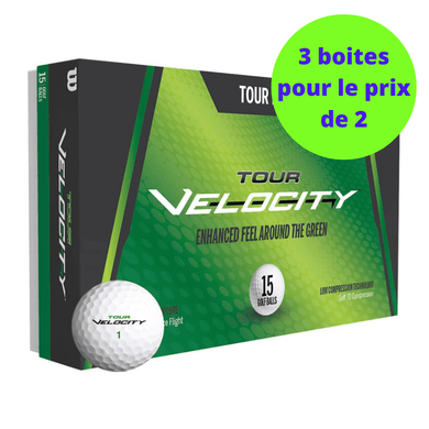 Balles de golf Wilson Tour Velocity Feel x15 Blanc