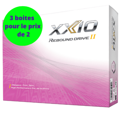 Balles de Golf XXIO Rebound Drive X12 Blanc / Rose - Horslimits - balles de golf