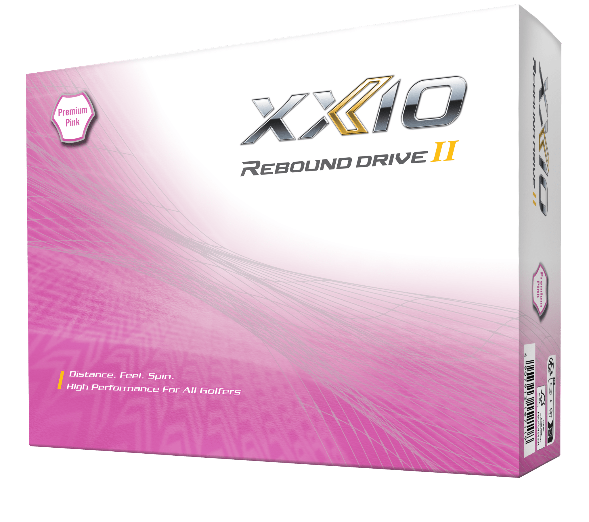 Balles de Golf XXIO Rebound Drive X12 Blanc / Rose - Horslimits - balles de golf