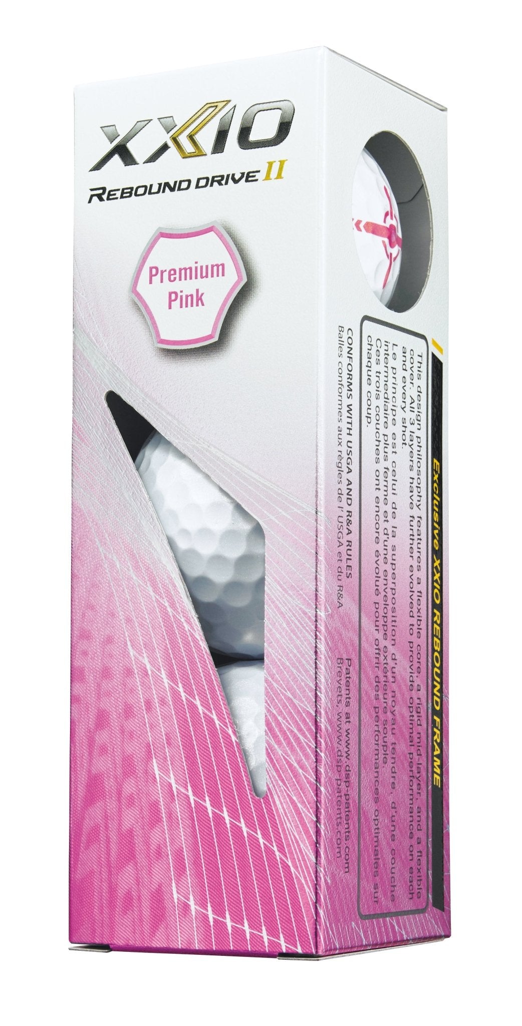 Balles de Golf XXIO Rebound Drive X12 Blanc / Rose - Horslimits - balles de golf