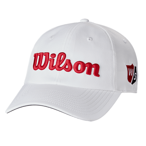 Casquette Wilson Pro Tour Hat - Blanc / rouge - Horslimits - balles de golf