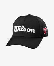 Cargar imagen en el visor de la galería, Casquette Wilson Pro Tour Hat - Noir / Blanc - Horslimits - balles de golf
