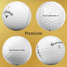 Cargar imagen en el visor de la galería, PACK PREMIUM 48 balles d&#39;occasion : TP5 - Pro V1 - Chrome Soft - Zstar - Qualité AAAA - Horslimits - balles de golf
