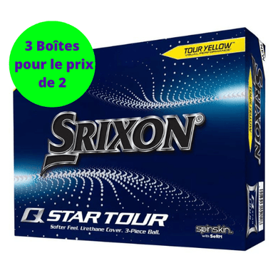 SRIXON | 12 Balles de golf Q-Star Tour 4 Jaune - Horslimits - balles de golf