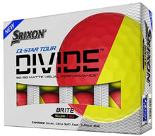 Charger l&#39;image dans la galerie, Srixon - Q-star Tour Divide x12 jaune et rouge - Horslimits - balles de golf
