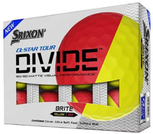 Cargar imagen en el visor de la galería, Srixon - Q-star Tour Divide x12 jaune et rouge - Horslimits - balles de golf
